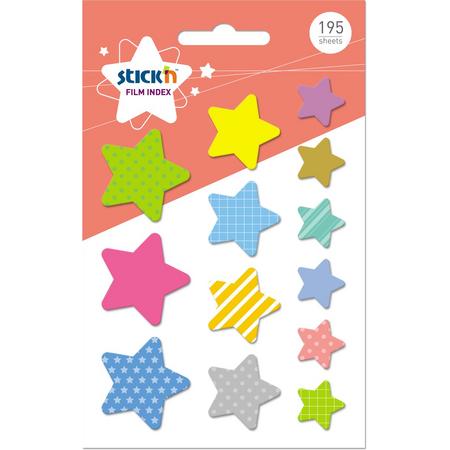 Stickn index stickers in de vorm van sterren